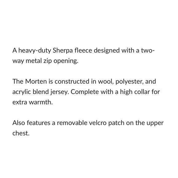 NN07 No Nationality Morten Sherpa Men's Size XXL Wool Fleece Jacket Dark Army - Picture 10 of 10